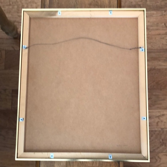 Picture with frame and glass climbing stairs boy and puppy very good condition - Picture 2 of 3